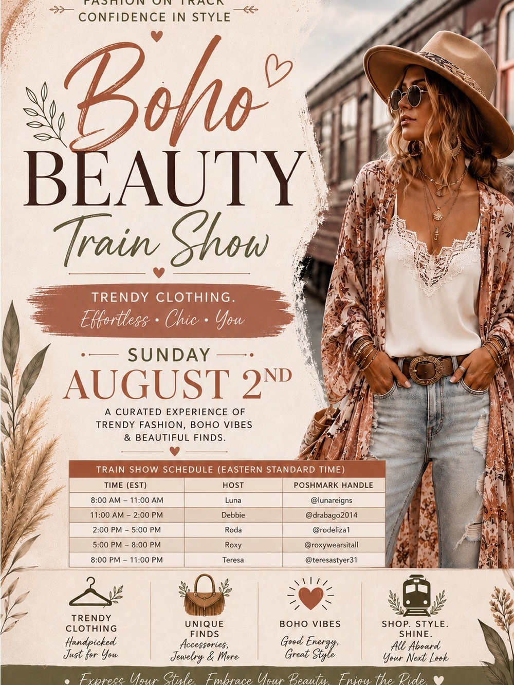 Unlisted items 8/2 Beauty Train Show